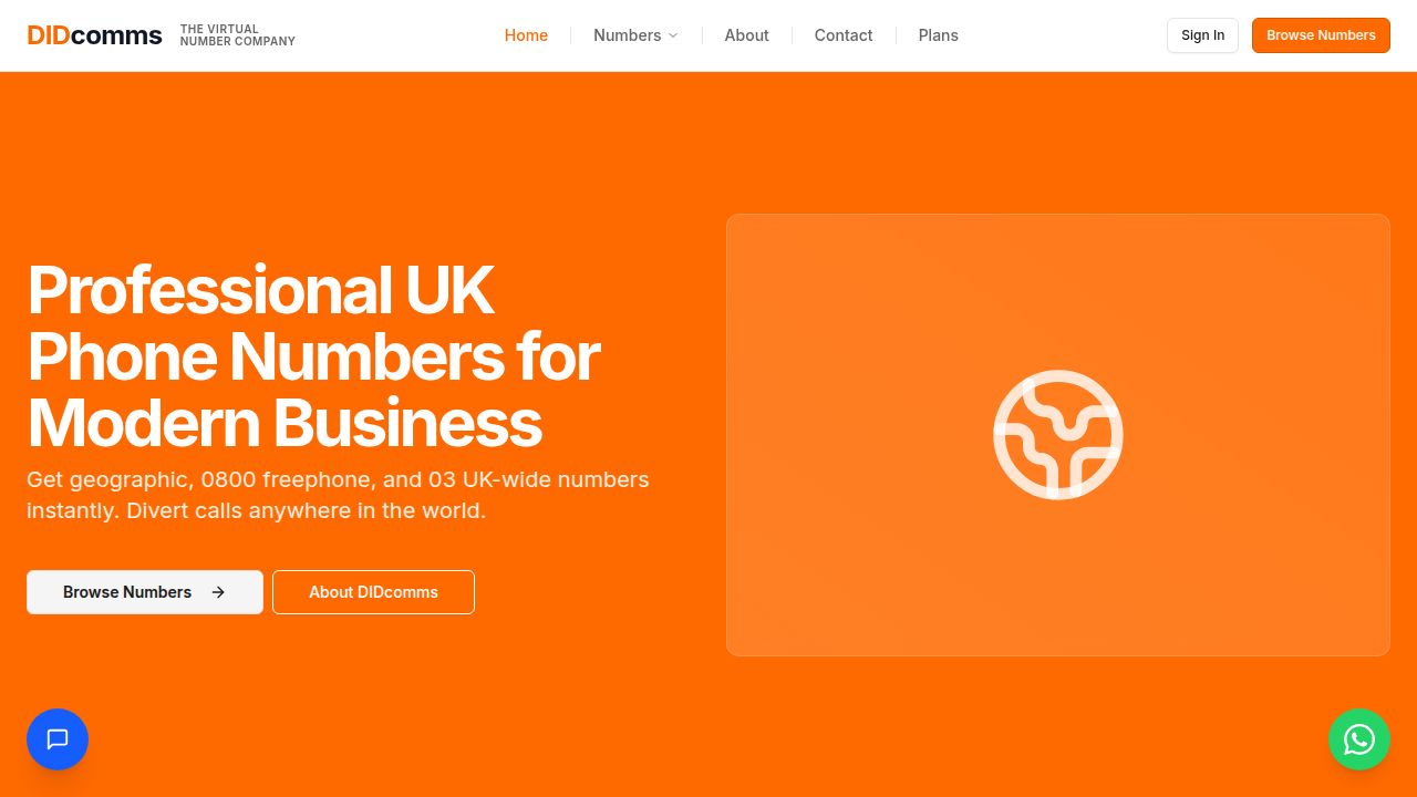 UK Virtual Phone Numbers | DIDcomms